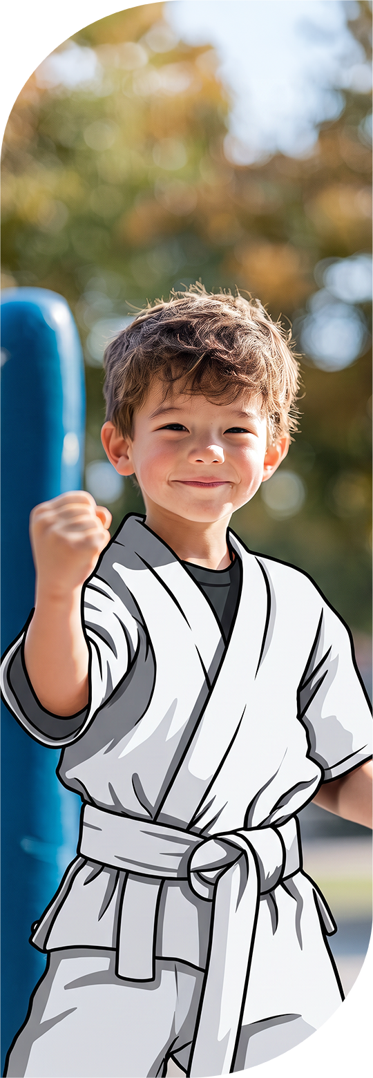 An image featuring one of the kids and teens subject "Martial Arts" on Learnatist, a learning discovery Platform for families to discover classes, camps, programs, resources, and more.