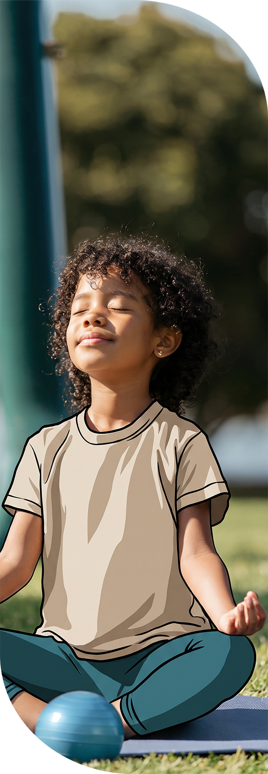 An image featuring one of the kids and teens subject "Wellness & Mindfulness" on Learnatist, a learning discovery Platform for families to discover classes, camps, programs, resources, and more.