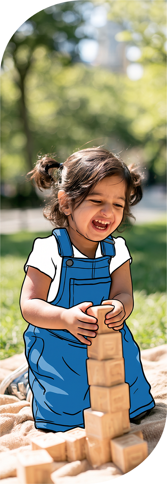 An image featuring one of the kids and teens subject "Childcare & Preschool" on Learnatist, a learning discovery Platform for families to discover classes, camps, programs, resources, and more.