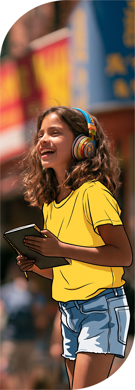 An image featuring one of the kids and teens subject "Language Learning" on Learnatist, a learning discovery Platform for families to discover classes, camps, programs, resources, and more.