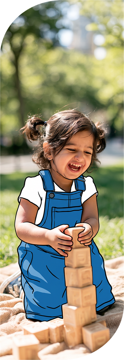An image featuring one of the kids and teens subject "Childcare & Preschool" on Learnatist, a learning discovery Platform for families to discover classes, camps, programs, resources, and more.