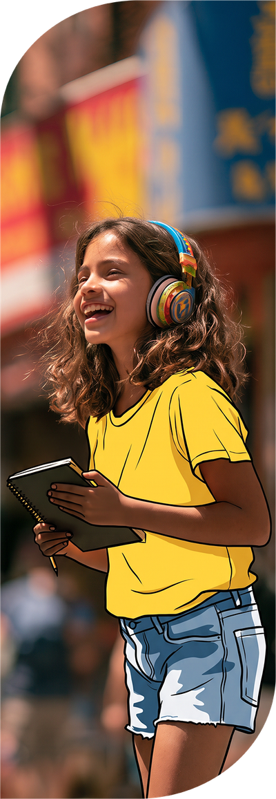 An image featuring one of the kids and teens subject "Language Learning" on Learnatist, a learning discovery Platform for families to discover classes, camps, programs, resources, and more.